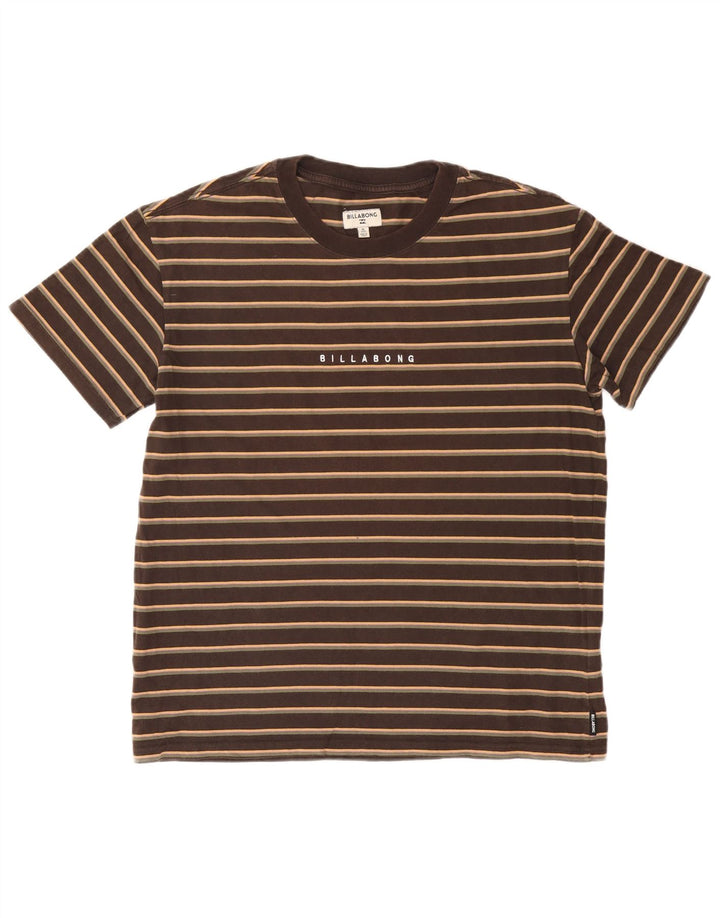 Tricou pentru bărbați Billabong Top din bumbac cu dungi maro mediu