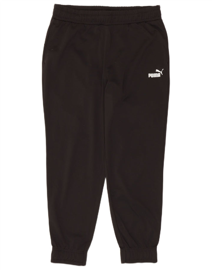 Pantaloni de trening Puma pentru bărbați Joggeri poliester mediu negru