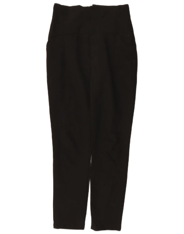 Pantaloni casual conici pentru femei cu talie înaltă Zara Mici L26 L29 Negri