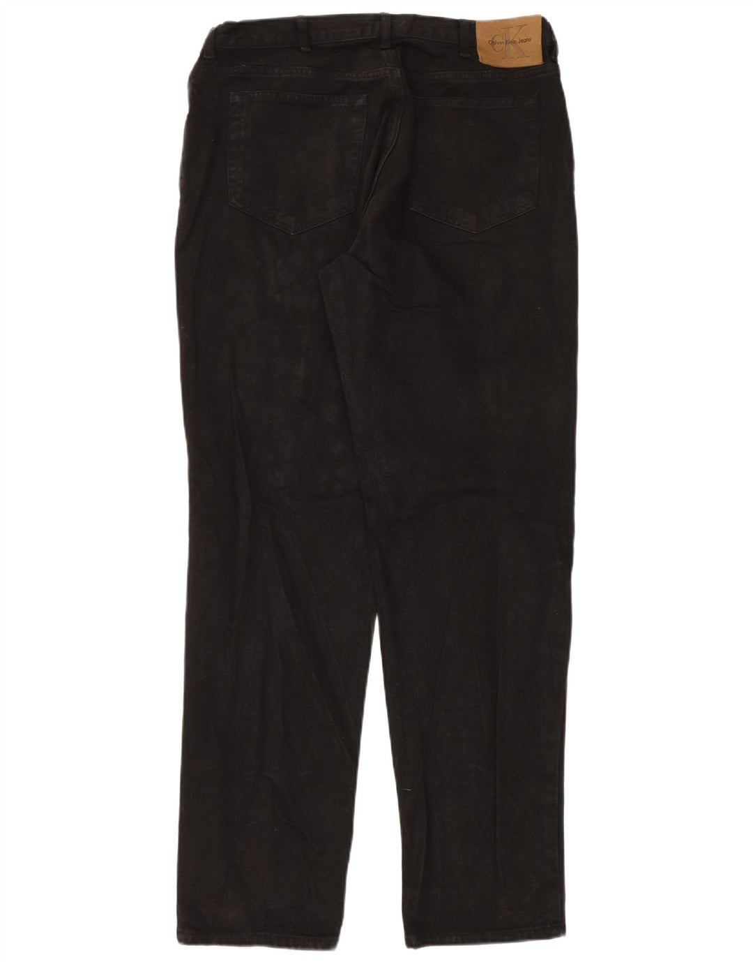 Blugi drepti pentru bărbați Calvin Klein W38 L34 bumbac negru