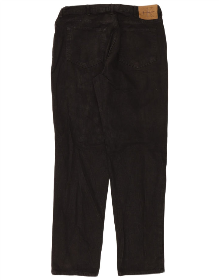 Blugi drepti pentru bărbați Calvin Klein W38 L34 bumbac negru