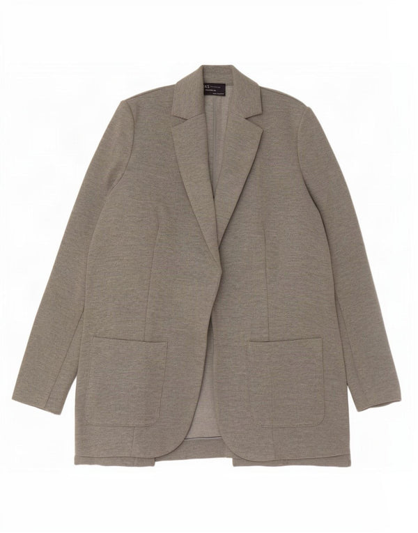 Jachetă Blazer pentru femei Marks & Spencer, cu ajustare relaxată, UK 6 XS, poliester gri