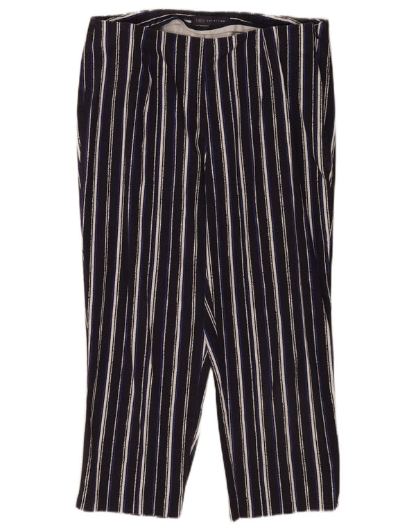 Pantaloni Capri pentru femei Marks & Spencer UK 12 Medium W30 L20 Bleumarin