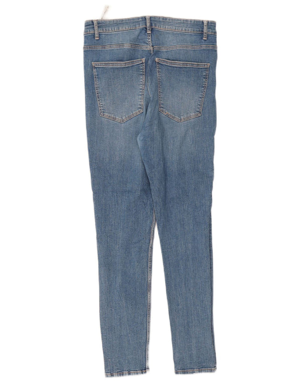 Blugi skinny pentru femei cu talie înaltă Zara EU 42 Large W32 L28 Blue