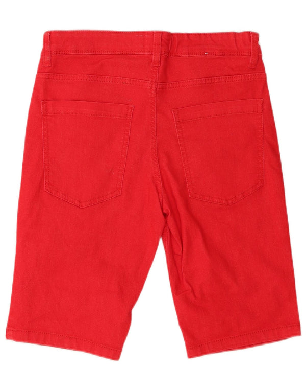 Pantaloni scurți din blugi Benetton pentru băieți 15-16 ani W29 roșu