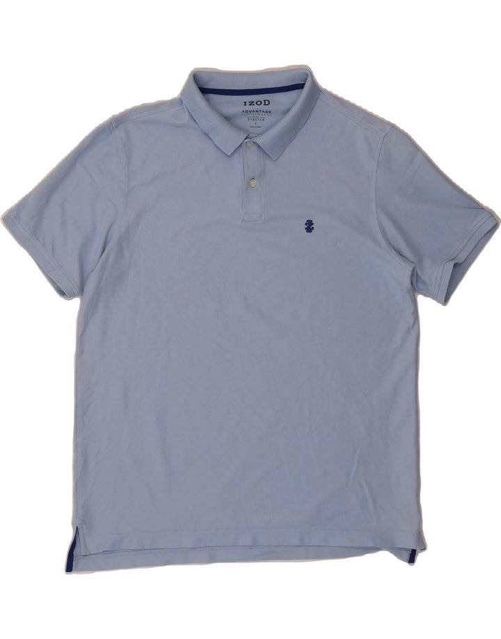 IZOD Mens Polo Shirt Large Blue Cotton Vintage Izod and Second-Hand Izod from Messina Hembry 
