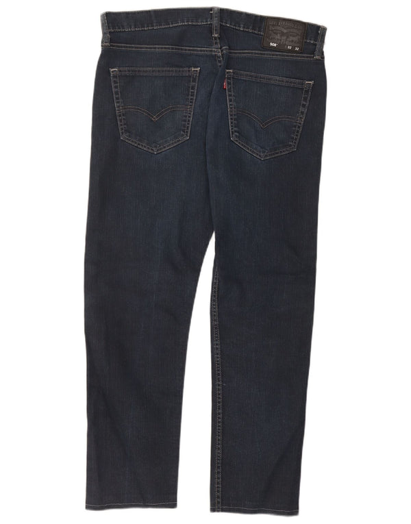 Blugi conici pentru bărbați Levi's 508 W32 L26 Bumbac bleumarin