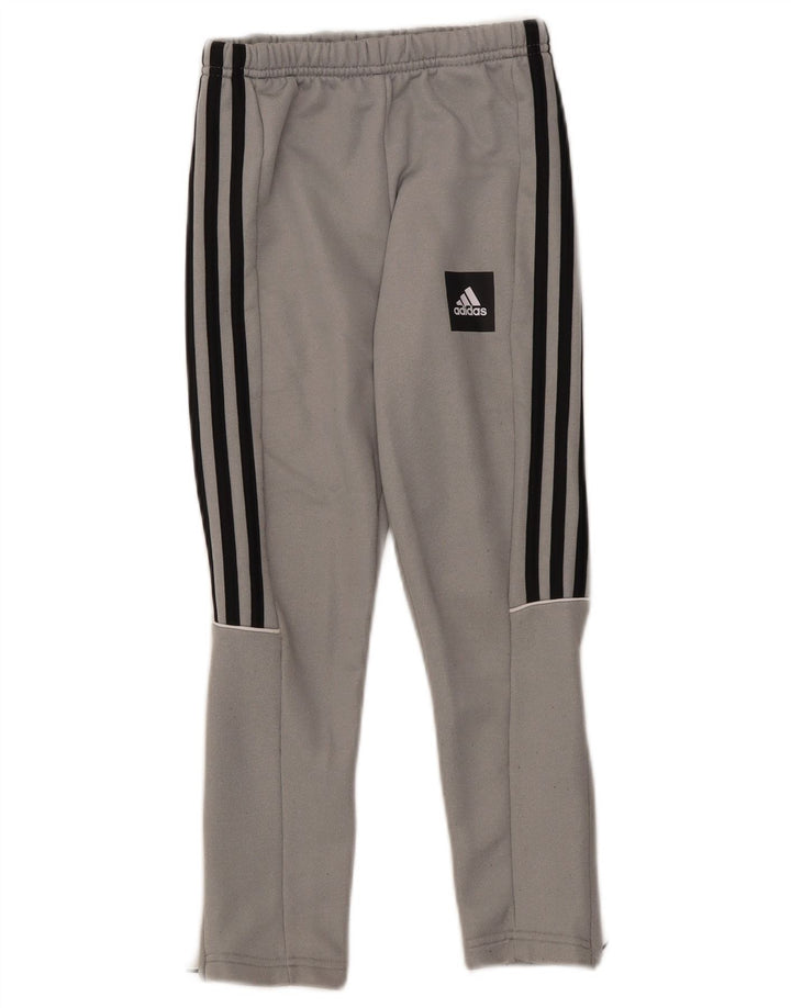 Pantaloni de trening Adidas Aeroready pentru baieti 7-8 ani poliester gri
