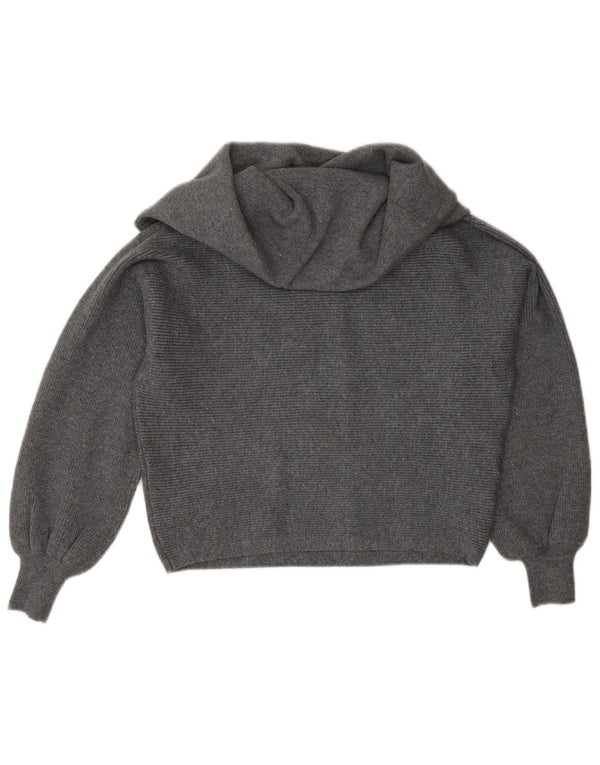 Pulover pentru femeie cu gât rulat Zara UK 10 mic, gri, viscoză
