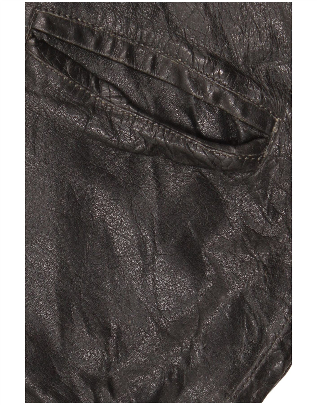 Jachetă de piele vintage pentru bărbați UK 42 XL din piele neagră