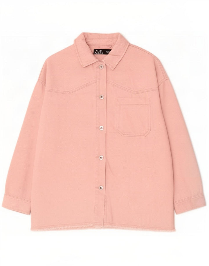 Jachetă utilitare supradimensionată pentru femei Zara UK 10 Small Pink