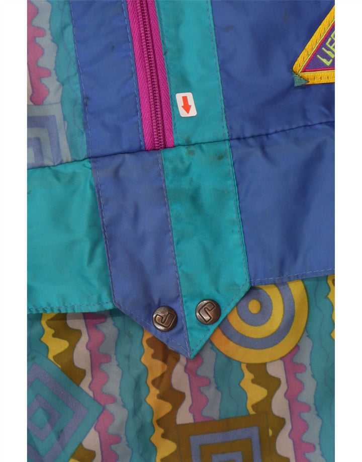 Jachetă de ploaie cu glugă pentru bărbați J Jeantex IT 50/52 mare, multicoloră, geometrică