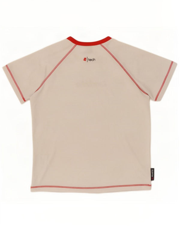 Tricou grafic pentru băieți Invicta Top 11-12 ani Poliester alb mare