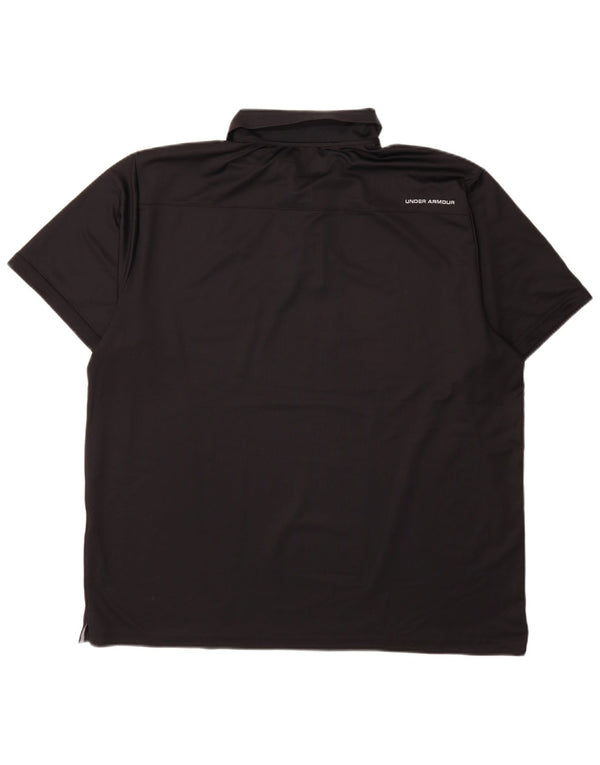 Tricou polo Under Armour pentru bărbați Heat Gear 2XL, negru