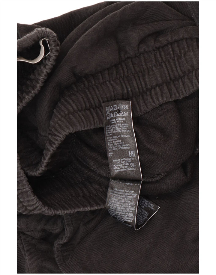 Pantaloni de trening pentru bărbați Marks & Spencer, bumbac mediu negru