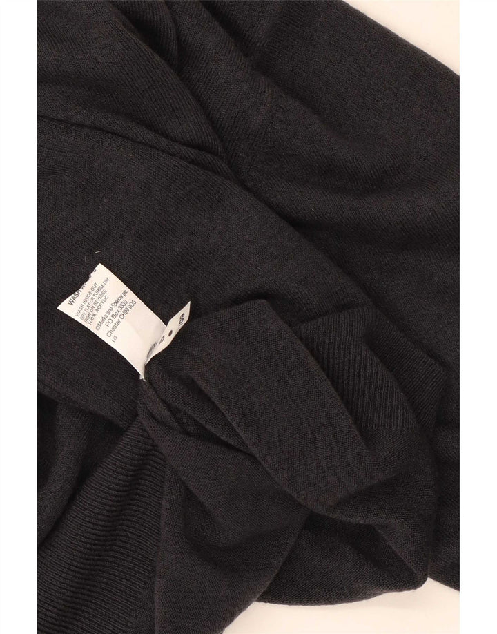Pulover cu decolteu în V pentru bărbați Marks & Spencer, gri mediu acrilic