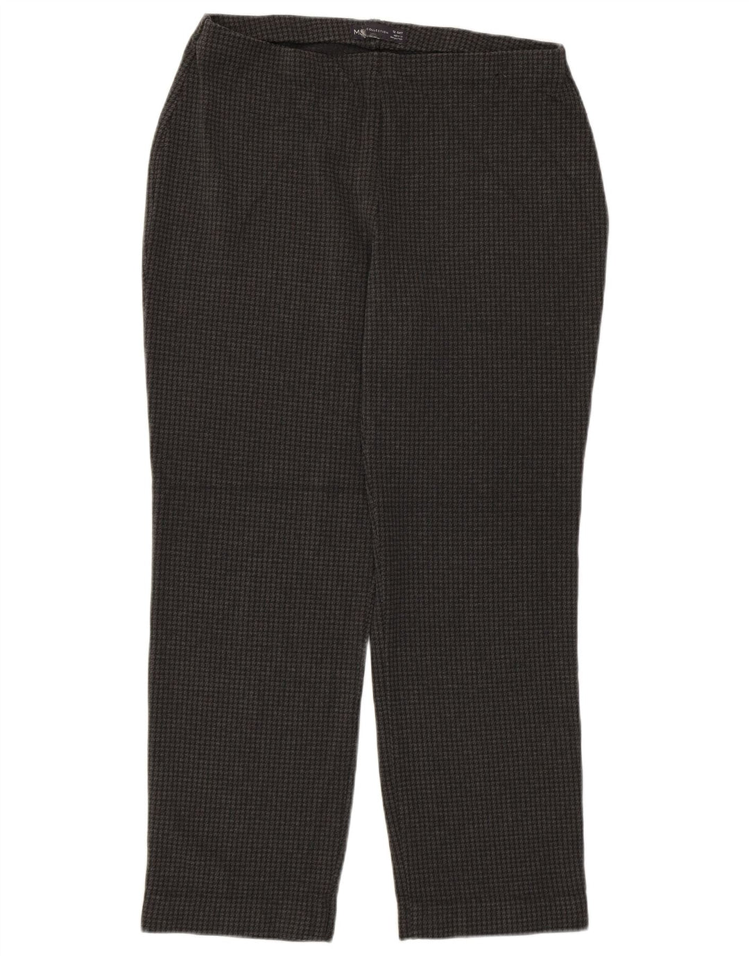 Pantaloni tăiați pentru femei Marks & Spencer UK 12 Medium W30 L26 Gri