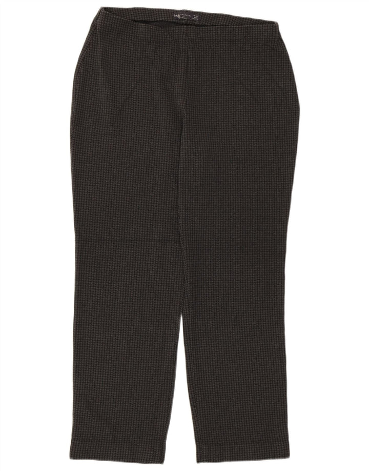 Pantaloni tăiați pentru femei Marks & Spencer UK 12 Medium W30 L26 Gri
