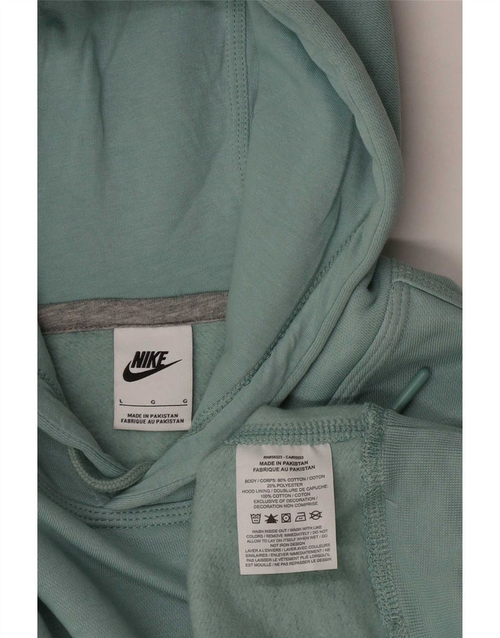 Pulover Nike pentru bărbați cu glugă, mare, albastru, bumbac