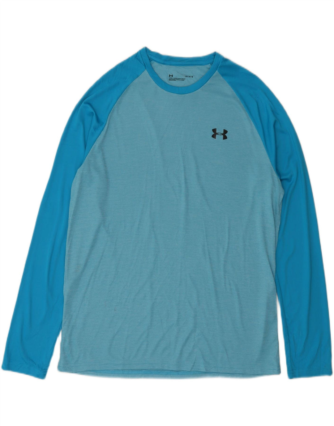 UNDER ARMOUR Top pentru bărbați cu mânecă lungă, mare, albastru, poliester color bloc