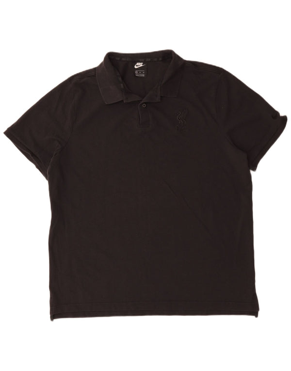Tricou polo Nike pentru bărbați 2XL, bumbac negru