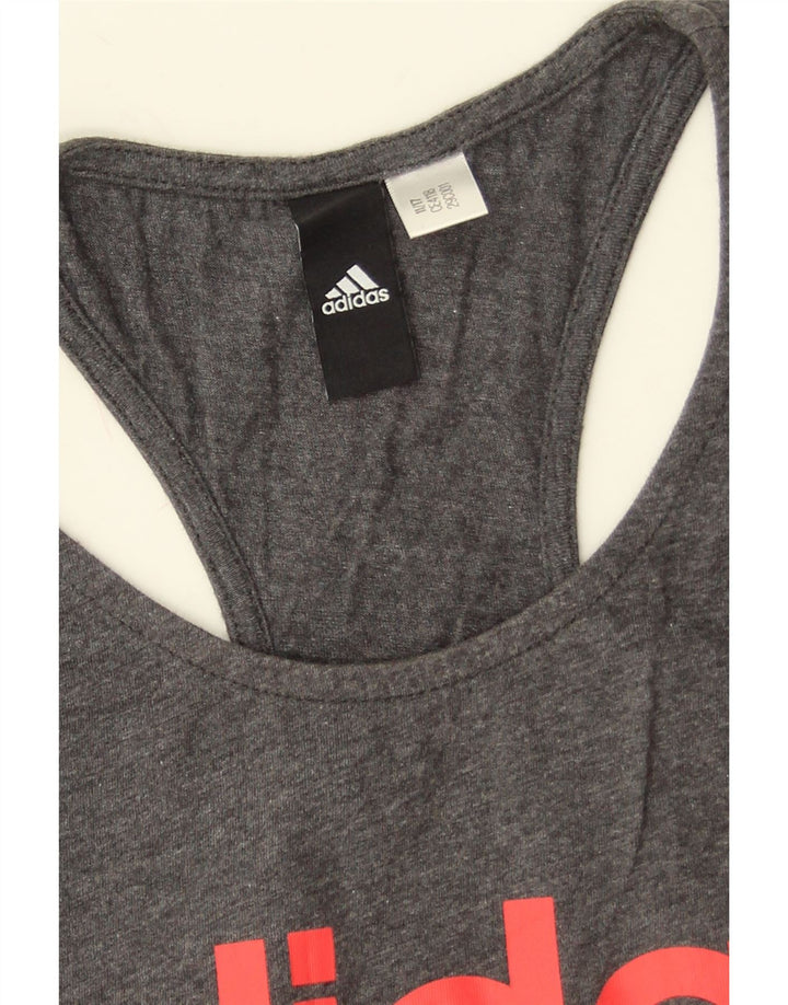 Vesta grafică pentru femei Adidas UK 8 Small Grey Flecked