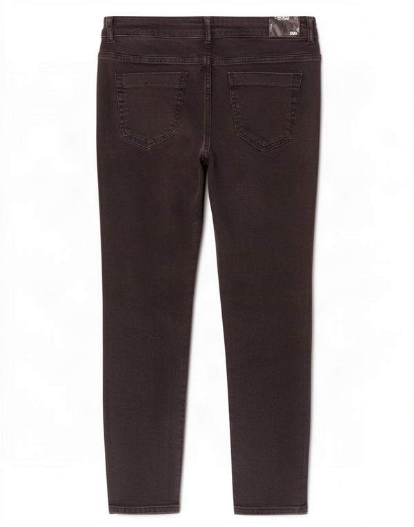 Blugi slim tăiați pentru femei Zara EU 44 XL W34 L24 Negri