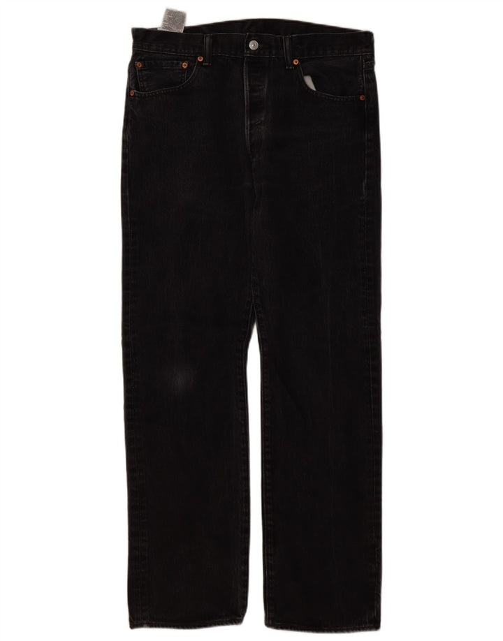 Blugi drepti pentru bărbați Levi's 501 W34 L32 negri
