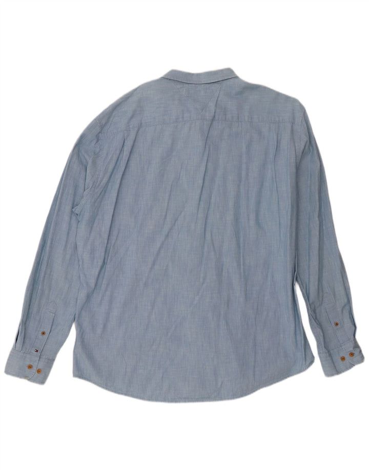 Cămașă Tommy Hilfiger pentru bărbați 2XL, bumbac albastru