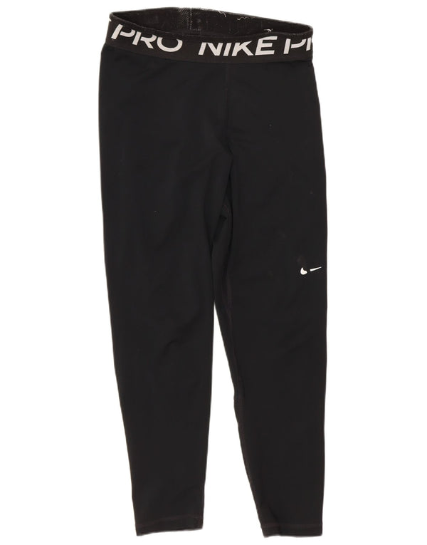 Leggings Capri Graphic Nike pentru femei UK 8 Small Black