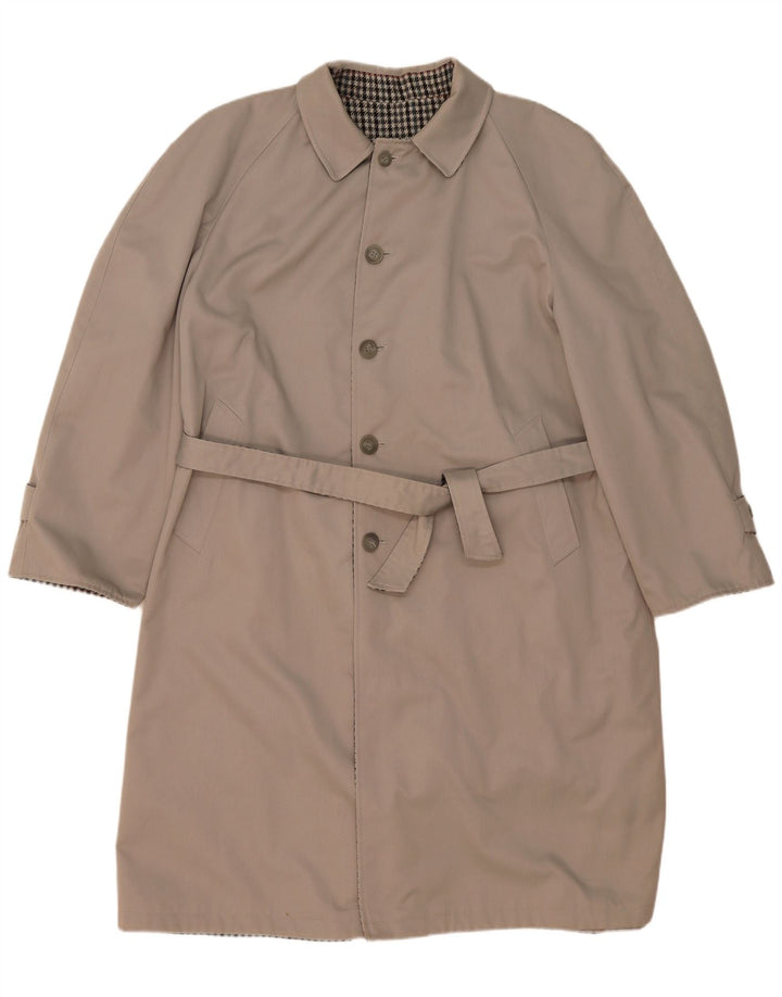 Trench reversibil pentru bărbați Hamilton IT 56 3XL poliester cu carouri gri