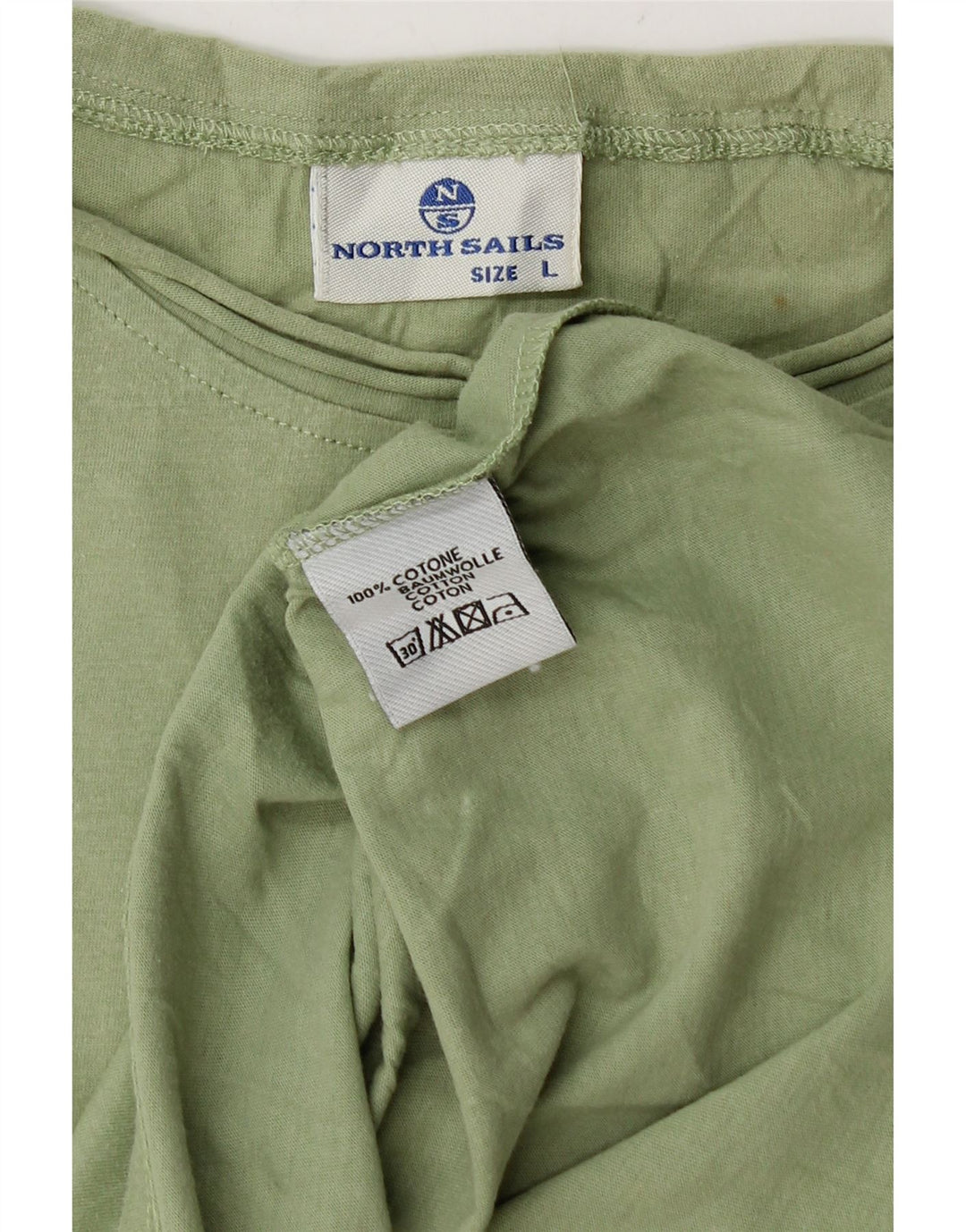 NORTH SAILS Tricou grafic pentru bărbați Top mare din bumbac verde
