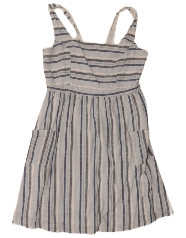 Rochie de soare pentru femei Fat Face UK 14, bumbac cu dungi albastre mari