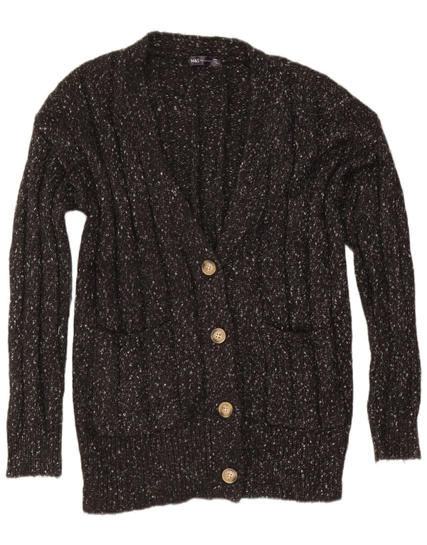 Pulover cardigan supradimensionat pentru femei Marks & Spencer UK 16 mare, gri pete