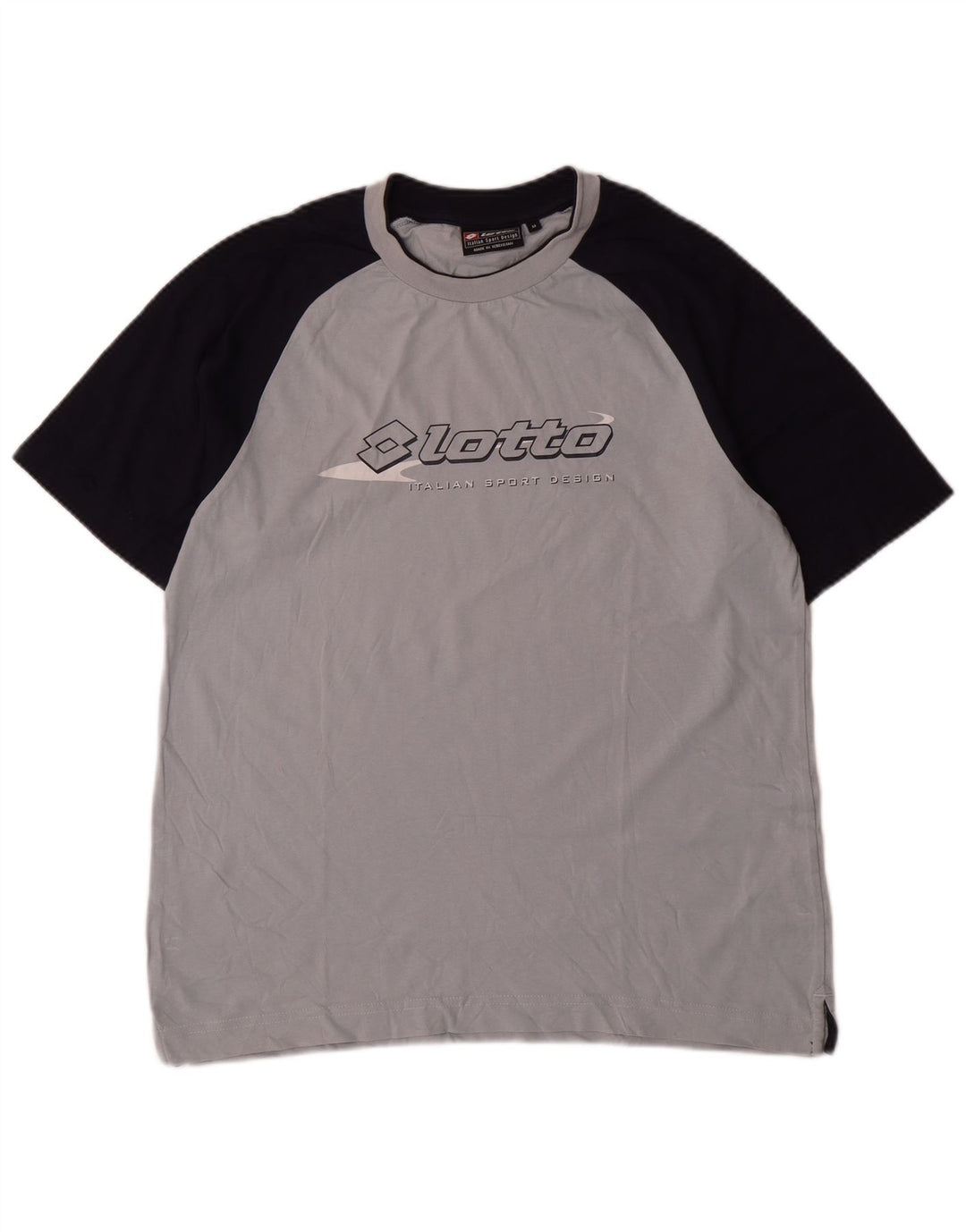 Tricou grafic Lotto pentru bărbați Top, gri mediu, bumbac color bloc
