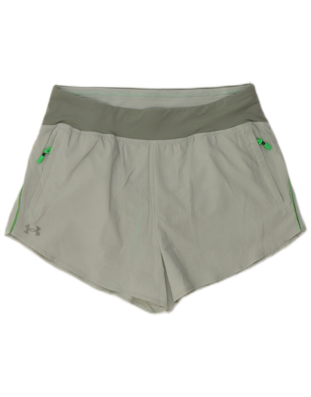Pantaloni scurți sport Under Armour pentru femei UK 14, mari, gri, poliester color bloc