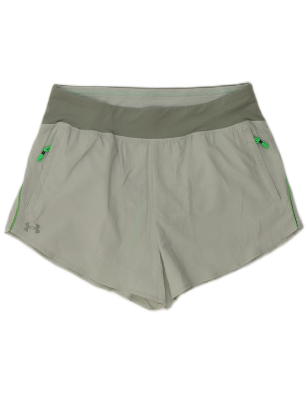 Pantaloni scurți sport Under Armour pentru femei UK 14, mari, gri, poliester color bloc