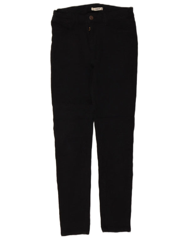 Oasis Pantaloni skinny casual pentru femei UK 10 Small W26 L27 Viscoza neagra