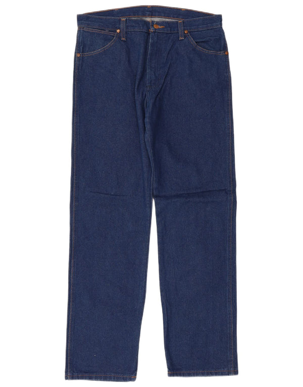 Blugi drepți Wrangler pentru bărbați W33 L32 Bumbac albastru