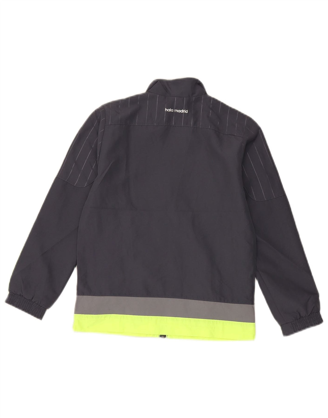 Jachetă de top pentru trening cu grafică Adidas pentru băieți 7-8 ani, gri Colorblock