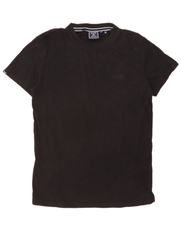 SUPERDRY Tricou Bărbați Top Medium Negru Bumbac