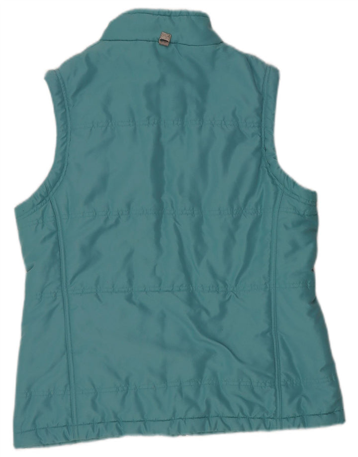 WEIRD FISH Gilet căptușit pentru femei UK 14 Poliester turcoaz mare