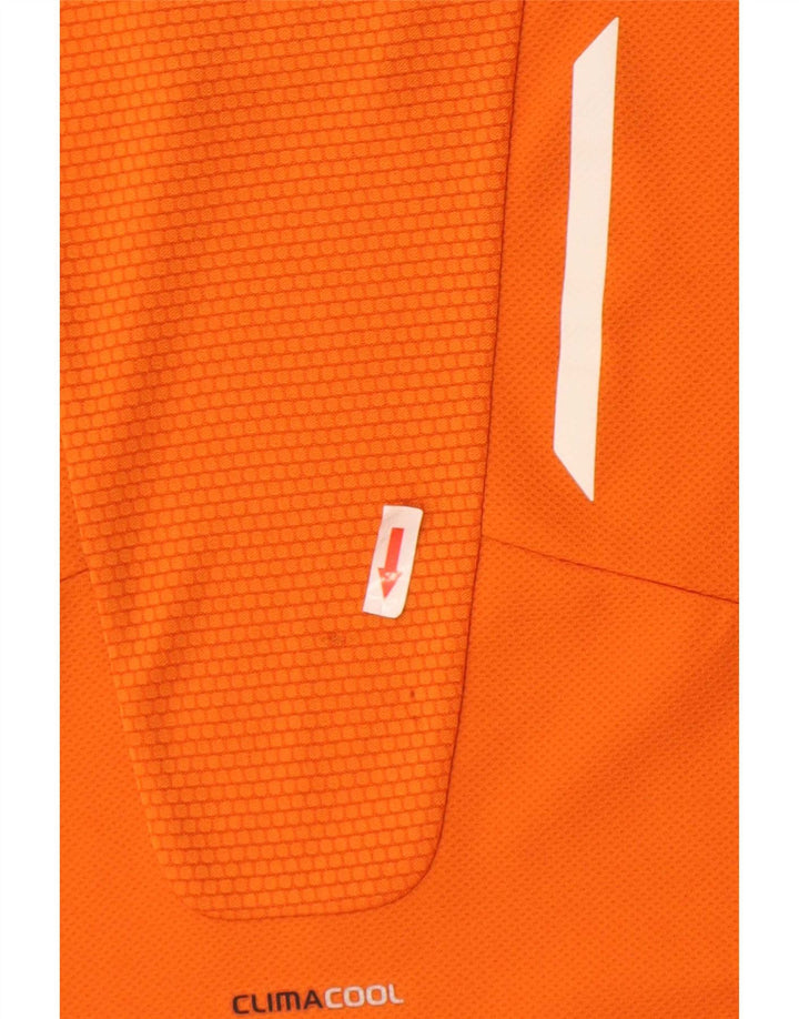Tricou pentru bărbați Adidas Clima 365 Top mare portocaliu din poliester color bloc