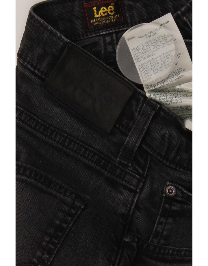 Blugi Lee Brooklyn Straight pentru bărbați W34 L30, bumbac negru
