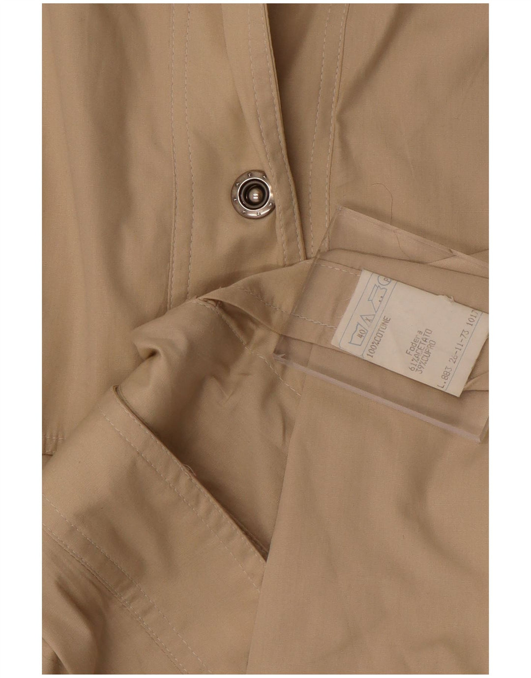 Trenci pentru femei vintage IT 46 mare, bej, bumbac