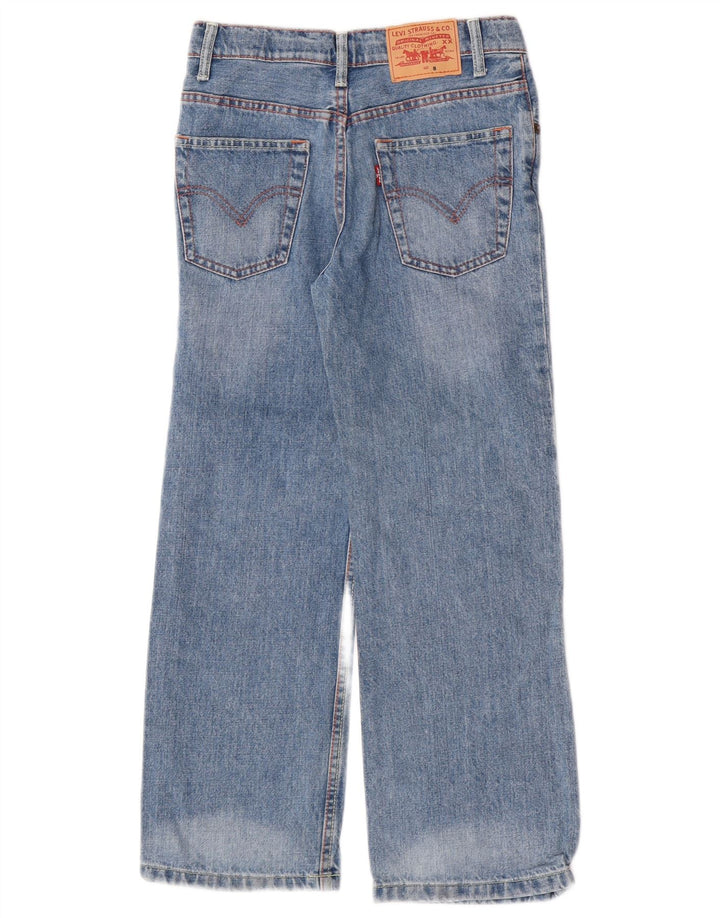 Blugi drepti pentru baieti Levi's 7-8 ani L24 L23 Bumbac Albastru