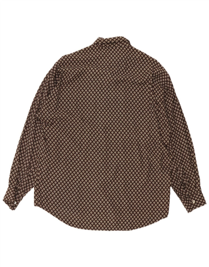 Cămașă Bărbați Kantos Maro Mediu Geometric