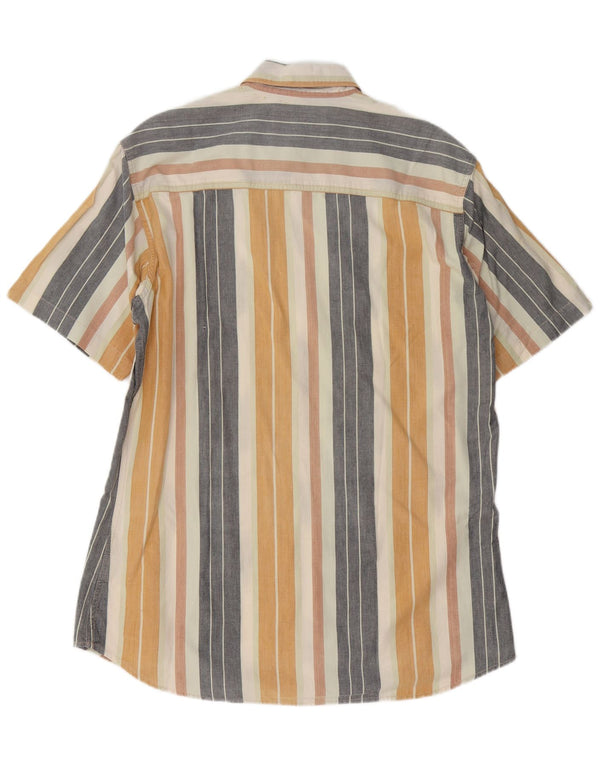 MARLBORO CLASSICS Cămașă cu mânecă scurtă pentru bărbați XL, bumbac cu dungi multicolore