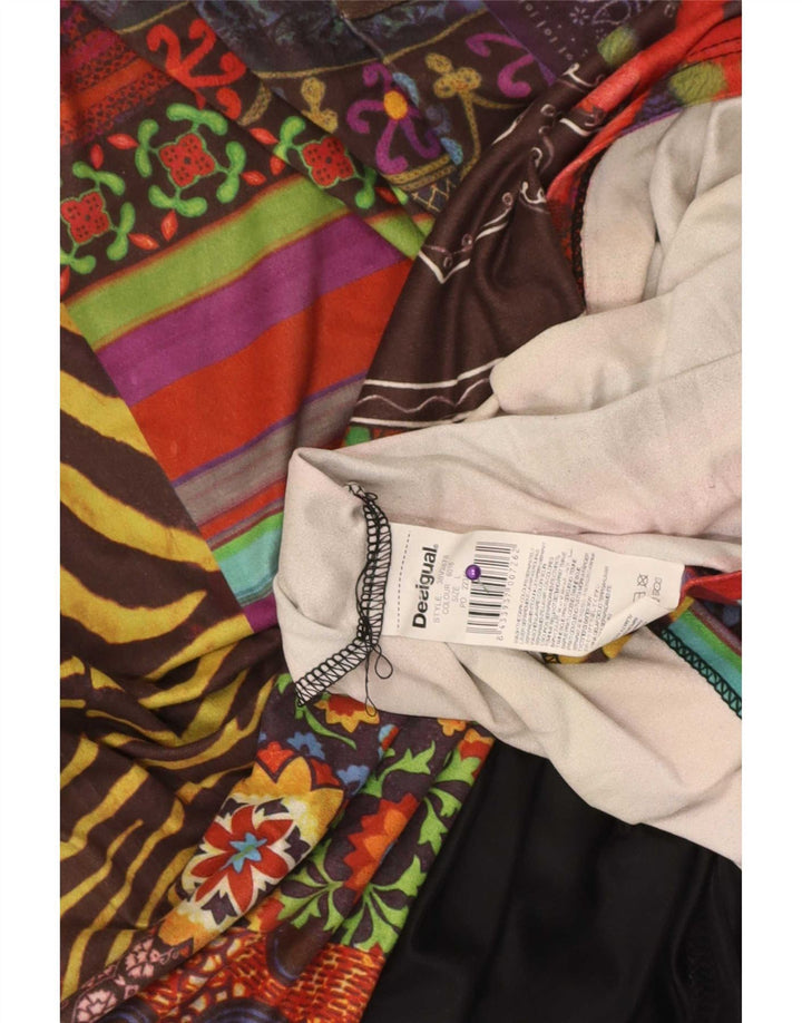 Rochie A-Line Desigual pentru femei UK 14, mare, multicoloră, mozaic