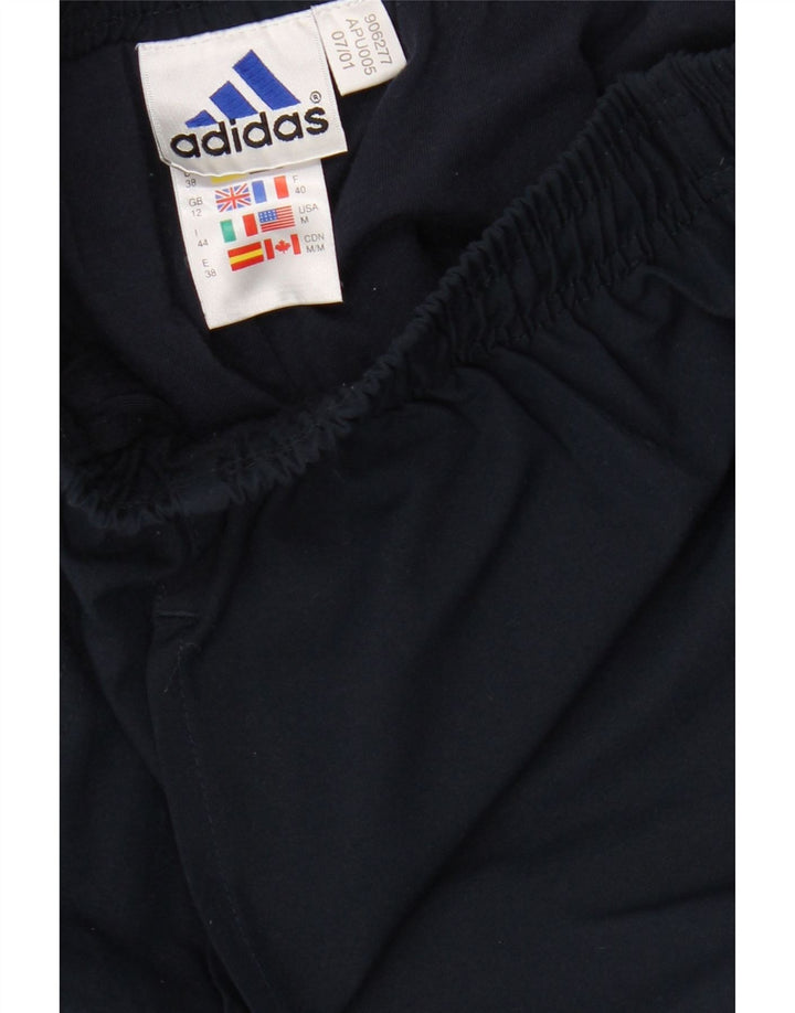 Pantaloni de trening ADIDAS pentru femei UK 12 Poliester mediu albastru bleumarin